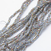 Electroplate Glass Beads Strands EGLA-J144-HP-C04-1