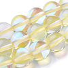 Synthetic Moonstone Beads Strands G-F143-12mm-13-1