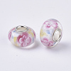 Handmade Lampwork European Beads LAMP-S193-004F-2