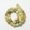 Natural Xiuyu Jade Nuggets Beads Strands G-P092-36-2