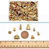 Nbeads 80Pcs 8 Style Tibetan Style Alloy Beads Cone & Caps FIND-NB0003-15-4