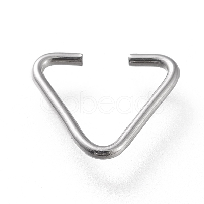 Non-Tarnish 304 Stainless Steel Triangle Rings X-STAS-K194-28P-1