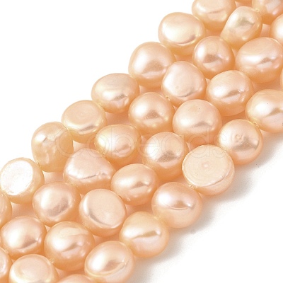 Natural Cultured Freshwater Pearl Beads Strands PEAR-A006-09C-1