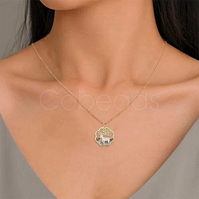 Golden Plated Alloy Enamel Pendants ENAM-CJ0001-62-1