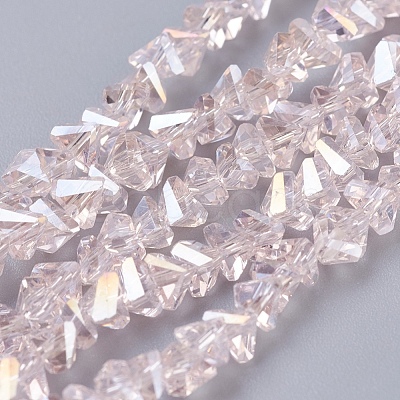 Electroplate Glass Beads Strands EGLA-J146-4mm-AB02-1