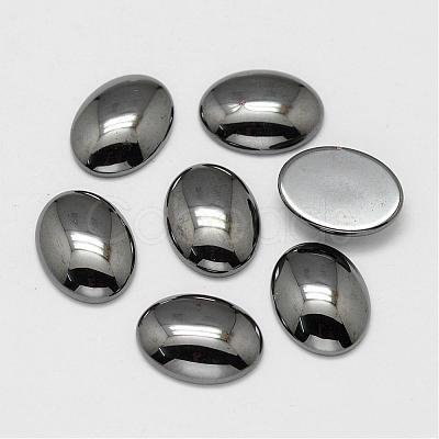 Non-magnetic Synthetic Hematite Cabochons G-P162-04-30x40mm-1