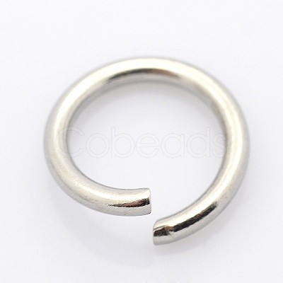 Tarnish Resistant 304 Stainless Steel Open Jump Rings STAS-E066-01-3mm-1