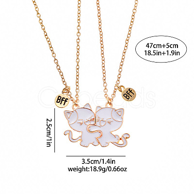 Alloy with Enamel Pendant Necklaces PW-WG800FB-01-1