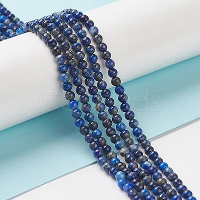 Natural Lapis Lazuli Beads Strands G-F662-04-3mm-1