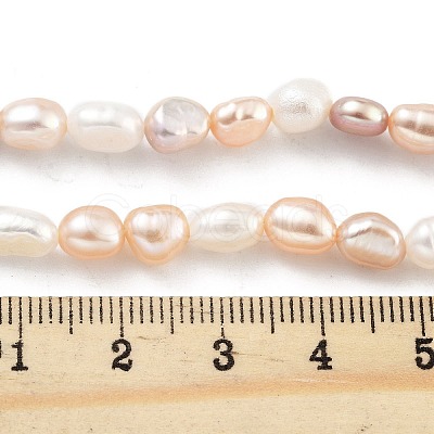 Natural Cultured Freshwater Pearl Beads Strands PEAR-P062-32E-1