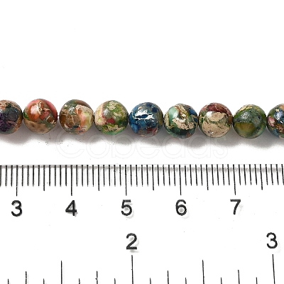 Dyed Natural Imperial Jasper Beads Strands G-Q161-A02-02-1