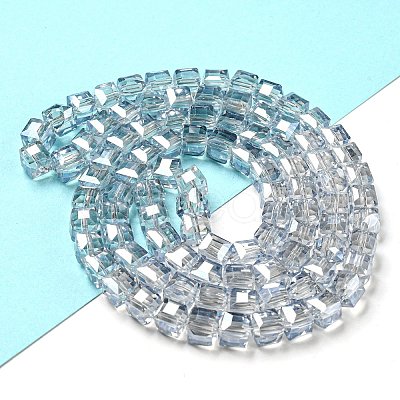 Electorplated Glass Beads EGLA-E006-1B-1