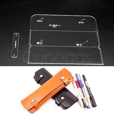 DIY Leather Coin Purse Acrylic Template TOOL-L007-03-1