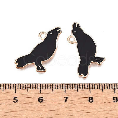 Halloween Theme Alloy Enamel Pendants PALLOY-N176-46-RS-1