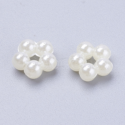 Acrylic Pearl Cabochons MACR-F029-22-1