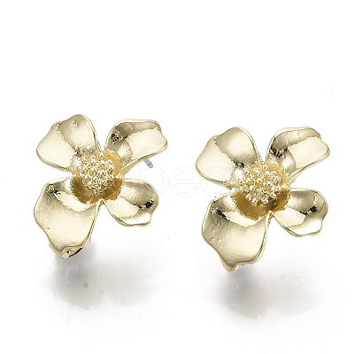 Alloy Stud Earring Findings PALLOY-N150-55-1