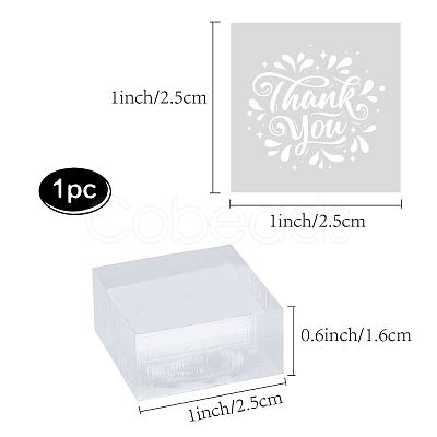 Clear Acrylic Soap Stamps DIY-WH0441-004-1