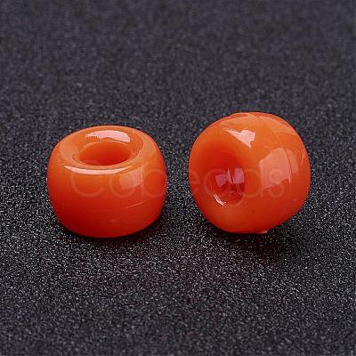 Opaque Acrylic European Beads PL338-3-1