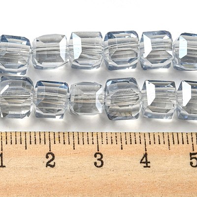 Electorplated Glass Beads EGLA-E006-1B-1