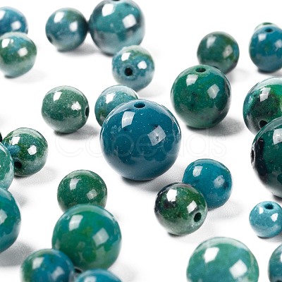 340Pcs 4 Sizes Synthetic Chrysocolla Beads G-LS0001-31-1