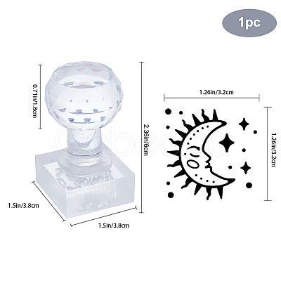 Clear Acrylic Soap Stamps DIY-WH0438-029-1