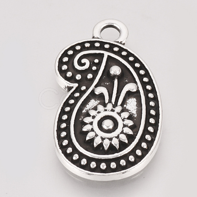 Tibetan Style Alloy Pendant Enamel Settings TIBE-T011-133AS-LF-1