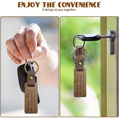 Walnut Wood Keychain KEYC-WH0044-007-1