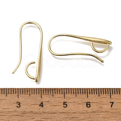 Brass Earring Hooks KK-H502-11G-1