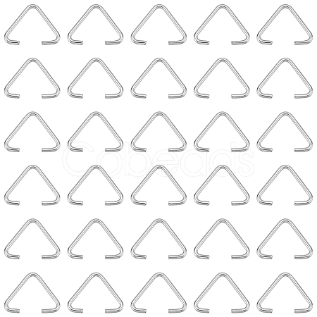 SUNNYCLUE 400Pcs 304 Stainless Steel Triangle Rings STAS-SC0006-24-1