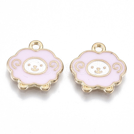 Alloy Enamel Charms PALLOY-N160-006-RS-1