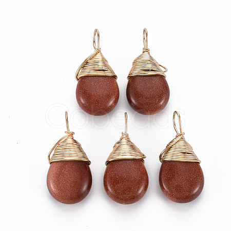 Synthetic Goldstone Pendants G-S359-294D-1