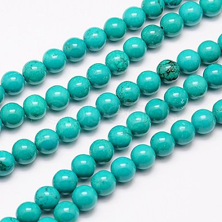 Natural Magnesite Beads Strand TURQ-G096-10mm-1