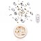 Manicure Decoration Accessories Kits, include Transparent Glass & Brass Nail Care Decoration, ABS Plastic Imitation Pearl Cabochons, Mixed Shapes, Clear, 60pcs/box