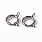 Tarnish Resistant 304 Stainless Steel Smooth Surface Spring Ring Clasps, Stainless Steel Color, 19x14x2.5mm, Hole: 3mm