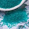 MIYUKI Delica Beads, Cylinder, Japanese Seed Beads, 11/0, (DB0786) Dyed Semi-Frosted Transparent Teal, 1.3x1.6mm, Hole: 0.8mm, about 2000pcs/10g