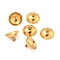 304 Stainless Steel Bead Cap Pendant Bails, for Globe Glass Bubble Cover Pendants, Golden, 10mm, Hole: 1.8mm