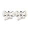 Non-Tarnish 304 Stainless Steel Charms, Bowknot Charm, Stainless Steel Color, 12x14.5x2mm, Hole: 1.6mm