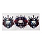 PET Self-Adhesive Stickers, for Party Decorative Present, Skull, 110~120x230~250x0.3mm