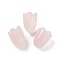 Natural Rose Quartz Beads, Flower, 15x12mm, Hole: 1.6mm