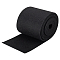 Polyester Carpet, for Wedding Party, Office, Hotels Decoration, Black, 200x6mm