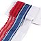 9 Yards 3 Styles Independence Day Polyester & Polycotton Ribbons Sets, for Bowknot Making, Gift Wrapping, Mixed Color, 7/8~1 inch(23~26mm), 3 yards/style