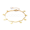 Star Brass Link Bracelets & Dangle Earrings Jewelry Sets SJEW-JS01090-2