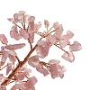 Natural Rose Quartz Chips & Agate Pedestal Display Decorations X1-DJEW-A001-04C-3