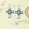 304 Stainless Steel Dangle Earrings EJEW-FS00010-4