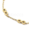 Ion Plating(IP) 304 Stainless Steel Link Chain Bracelets for Women BJEW-H606-10B-G-2