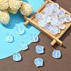 35Pcs Transparent Spray Painted Glass Beads GLAA-YW0001-77-6