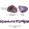 Natural Amethyst Chip Beads Strands G-YW0002-09-5