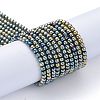 Electroplate Glass Beads Strands EGLA-K014-A-FP08-2