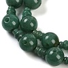 Natural Green Aventurine 3-Hole Guru Beads Strands G-H064-E07-05-4