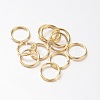 Eco-Friendly Vacuum Plating & Long-Lasting Plated Brass Open Jump Rings X-KK-E663-4mm-G-1